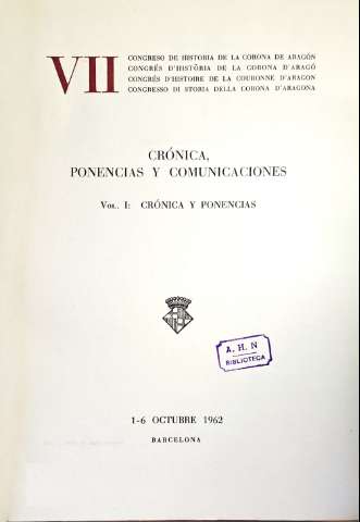 Crónica, ponencias y comunicaciones (imp. 1963-1964)