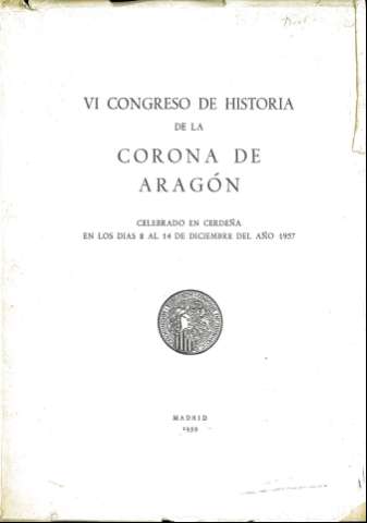 VI Congreso de Historia de la Corona de Aragón... (1959)