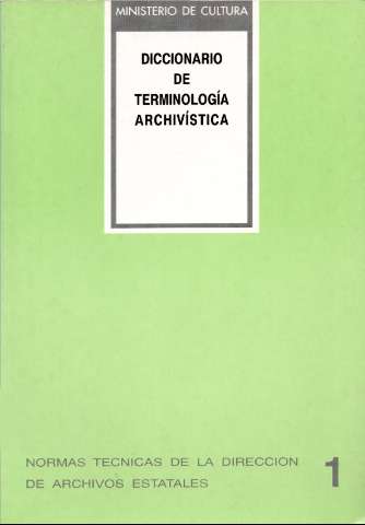 Diccionario de terminología archivística (1993)