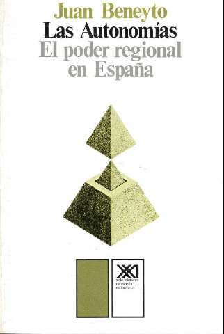 Autonomias  : el poder regional en España (1980)