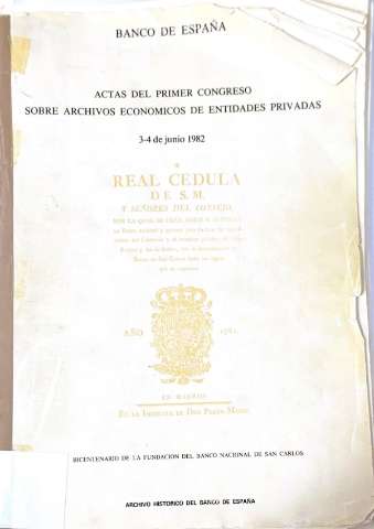 Actas del Primer Congreso sobre Archivos... (D. L. 1983)