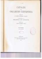 Catalèg de la col·lecció cervàntica : formada... (1916-1925)