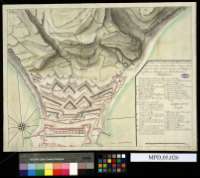 Plano de la frente de la plaza de Zeuta de la... (15 de noviembre de 1725)