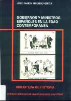 Gobiernos y ministros españoles en la Edad... (2008)