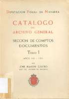 Catálogo del Archivo General de Navarra,... (1952-1970)