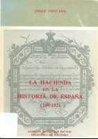 La Hacienda en la historia de España : 1700-1931 (D.L. 1980)