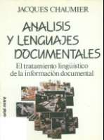 Análisis y lenguajes documentales (D.L. 1986)