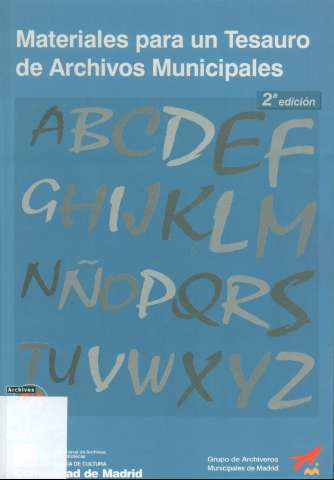 Materiales Para Un Tesauro de Archivos Municipales (2000)