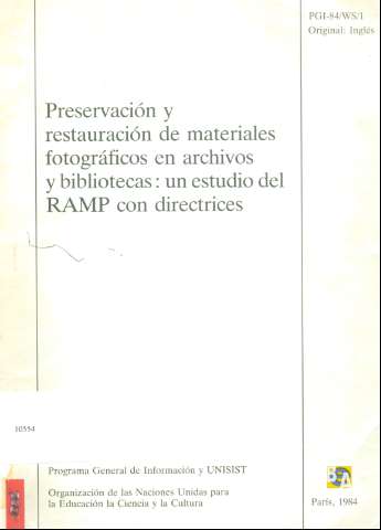 Preservación y restauración de materiales... (1984)