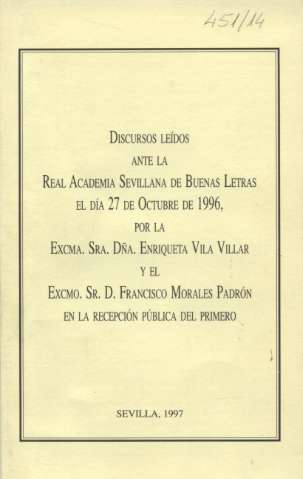 La mujer en la Sevilla americana : discurso de... (1991)
