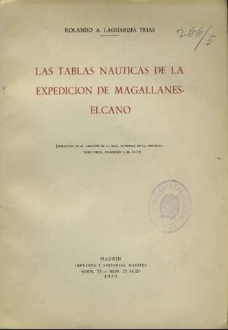 Las tablas náuticas de la expedición de... (1959)