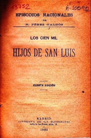 Los Cien Mil Hijos de San Luis (1892)