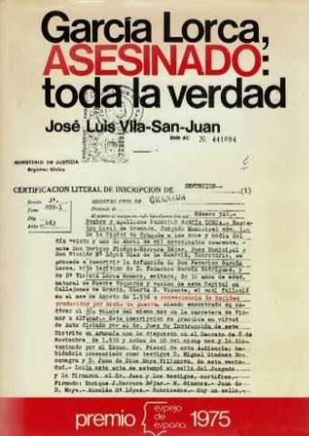 García Lorca, asesinado : toda la verdad (1975)